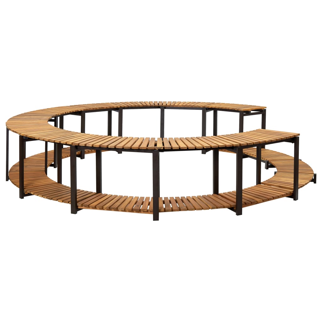 Bassengkant 273x53 cm heltre akasie