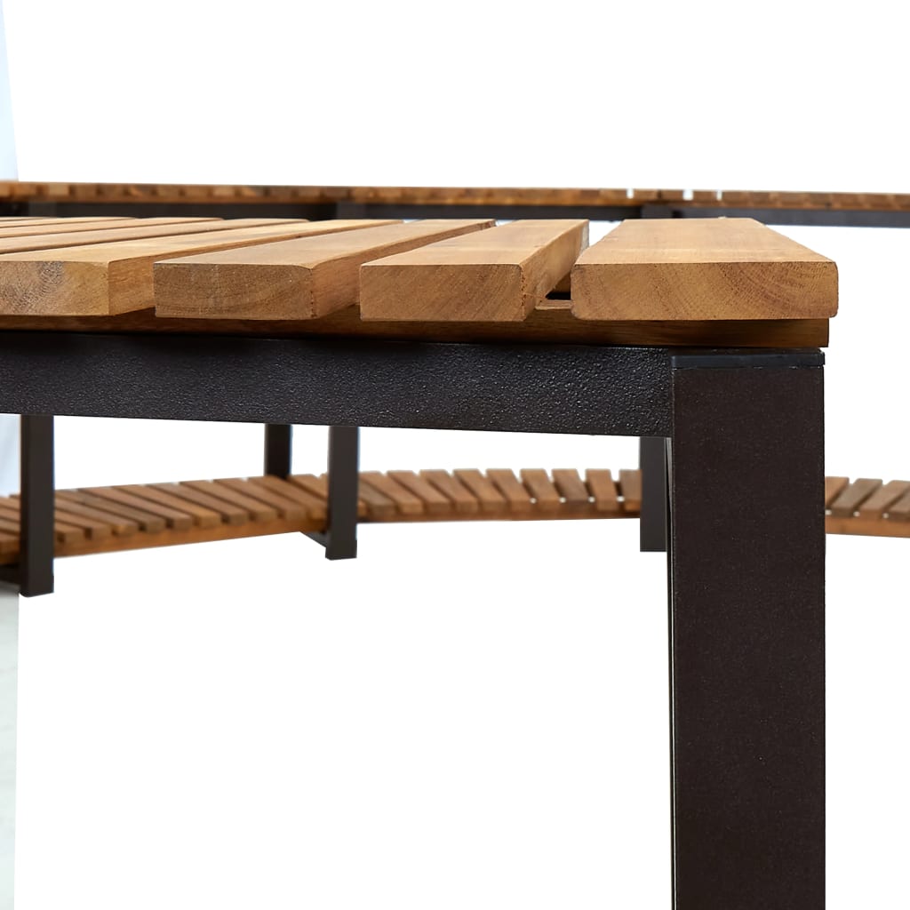 Bassengkant 273x53 cm heltre akasie