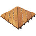 Terrasseflis 10 pcs Brun 30 x 30 cm Acacia Hardtre