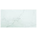 Bordplate hvit 100x50 cm 6 mm herdet glass med marmor design