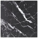 Bordplate svart 30x30 cm 6 mm herdet glass med marmor design