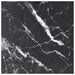 Bordplate svart 70x70 cm 6 mm herdet glass med marmor design