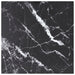 Bordplate svart 80x80 cm 6 mm herdet glass med marmor design