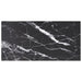 Bordplate svart 100x50 cm 6 mm herdet glass med marmor design