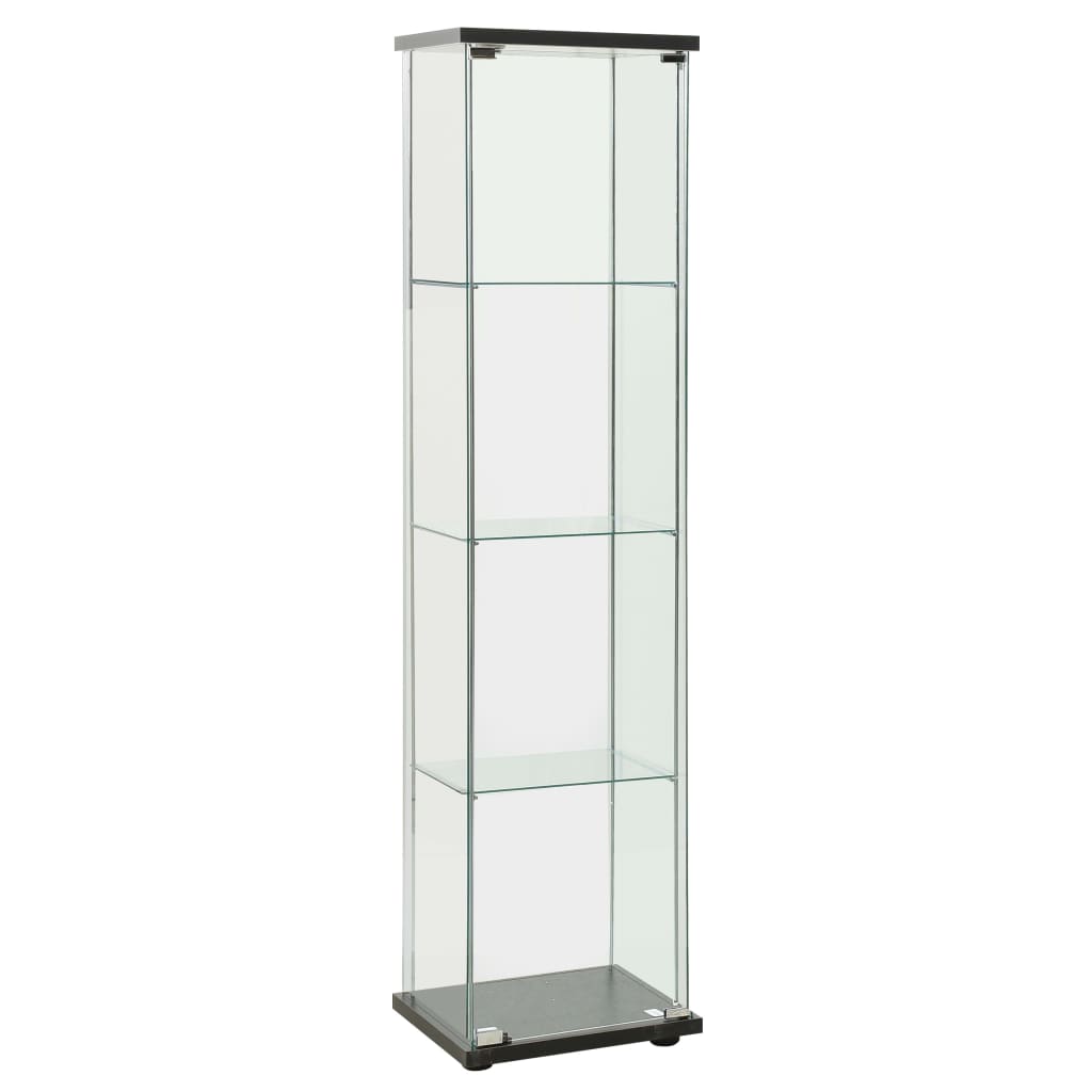 Oppbevaringsskap herdet glass svart