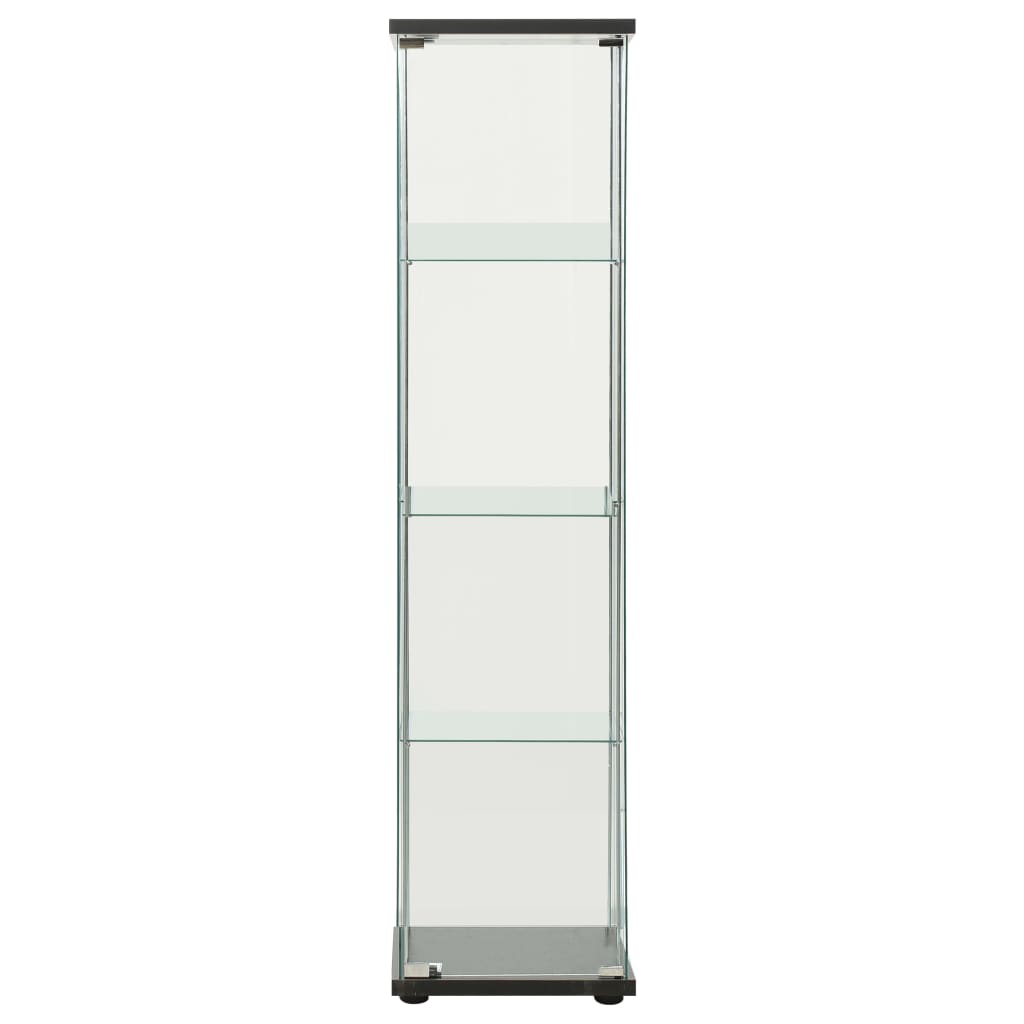 Oppbevaringsskap herdet glass svart