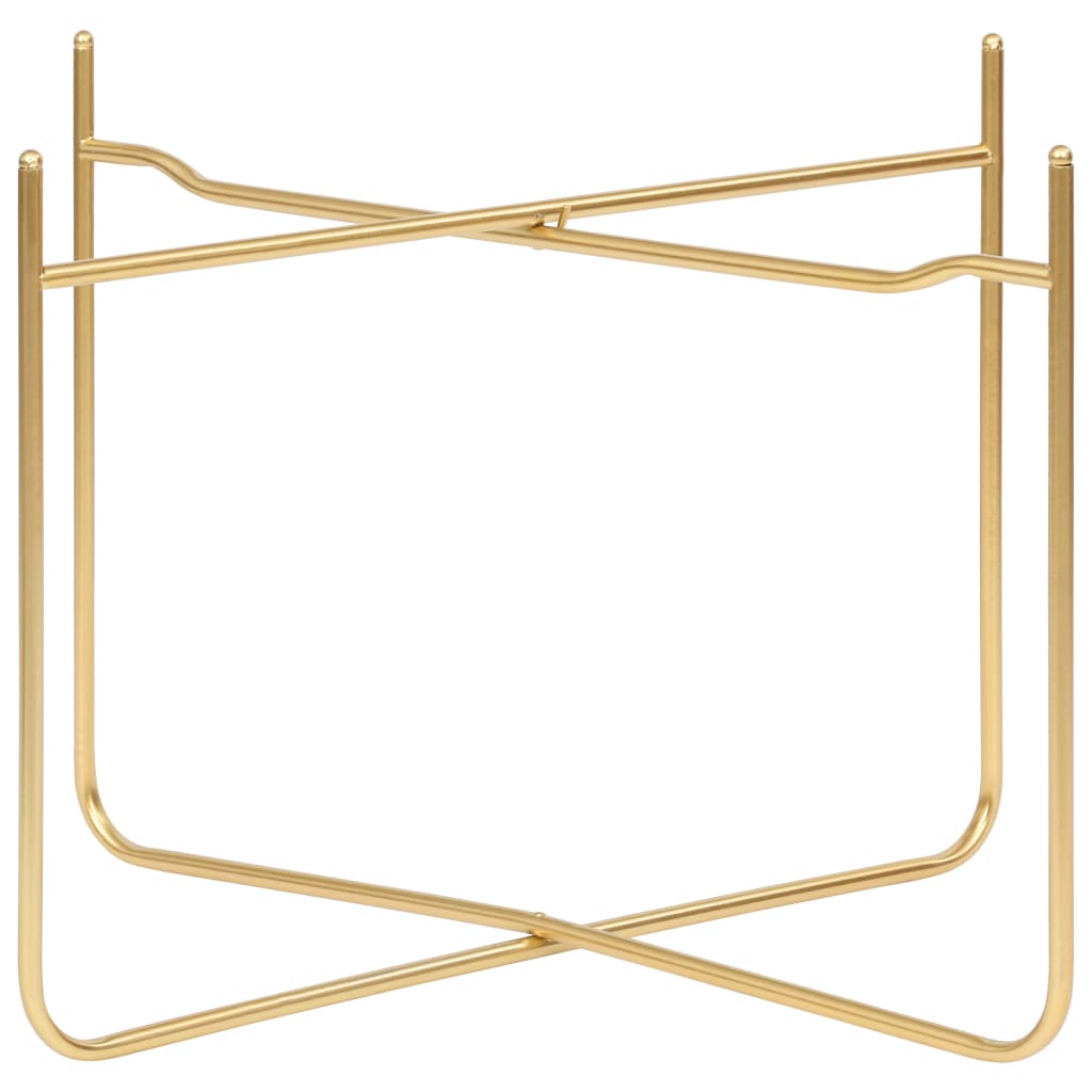 Sidebord svart og gull 38x38x38,5 cm MDF