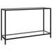 Konsollbord gjennomsiktig 120x35x75 cm herdet glass