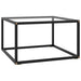 Salongbord svart med herdet glass 60x60x35 cm