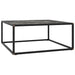 Salongbord svart med svart marmorglass 80x80x35 cm