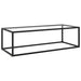 Salongbord svart med herdet glass 120x60x35 cm