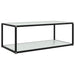 Salongbord hvit 100x50x35 cm herdet glass vidaXL
