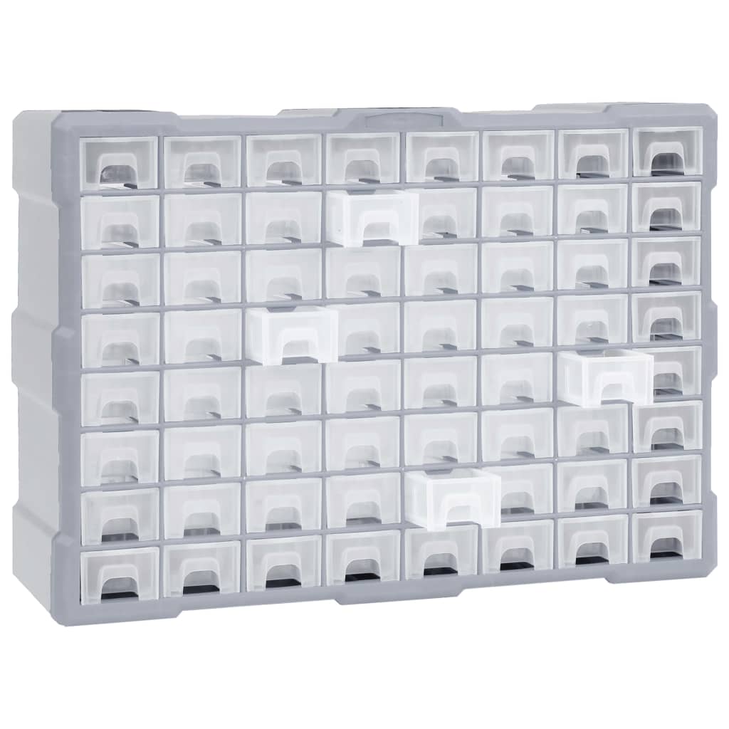 Sortimentskap med 64 skuffer 52x16x37,5 cm