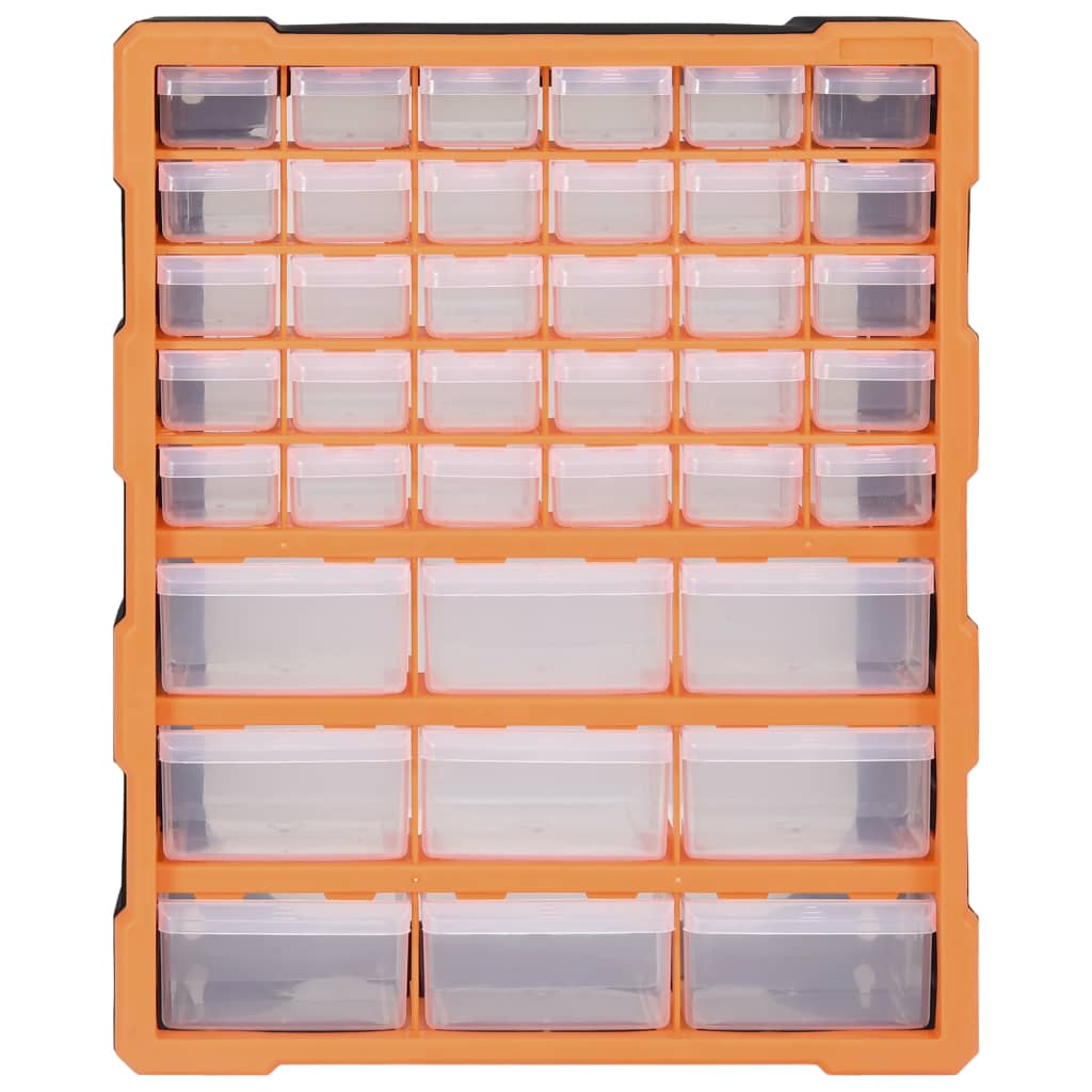 Sortimentskap med 39 skuffer 38x16x47 cm vidaXL