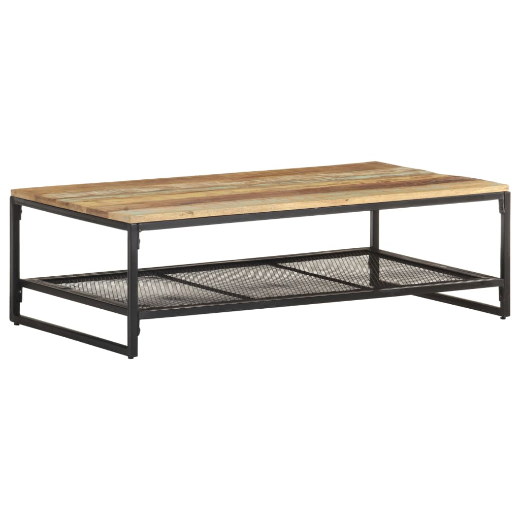 Salongbord 110x60x35 cm gjenvunnet heltre