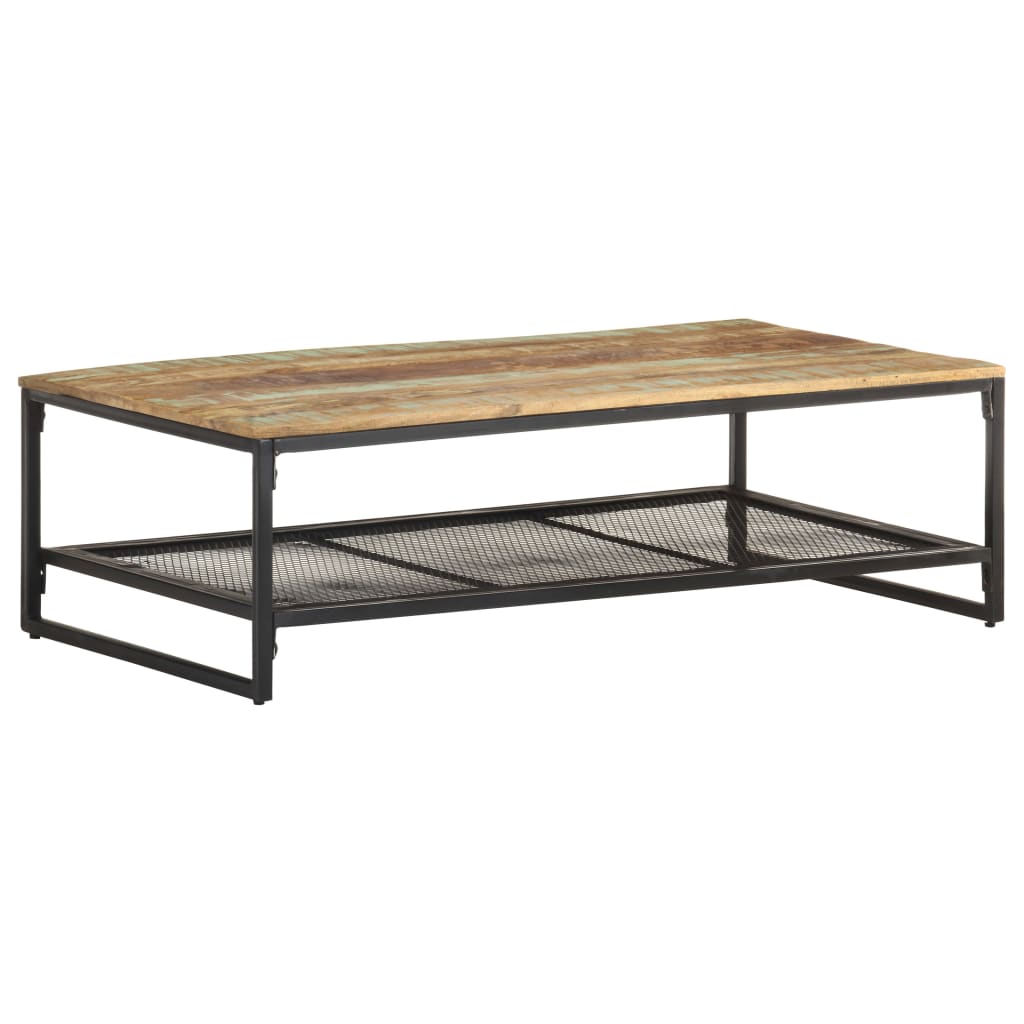 Salongbord 110x60x35 cm gjenvunnet heltre