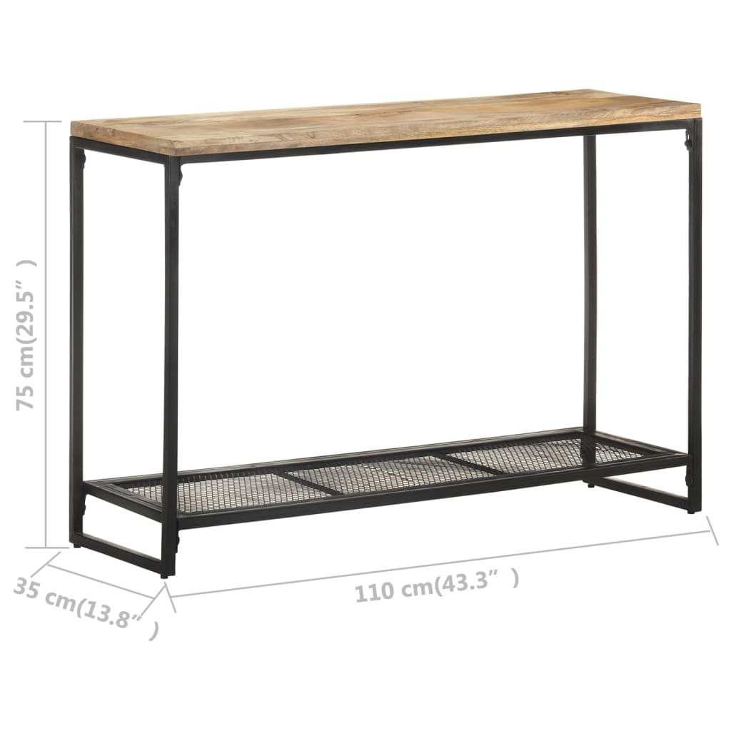 Konsollbord 110x35x75 cm heltre mango