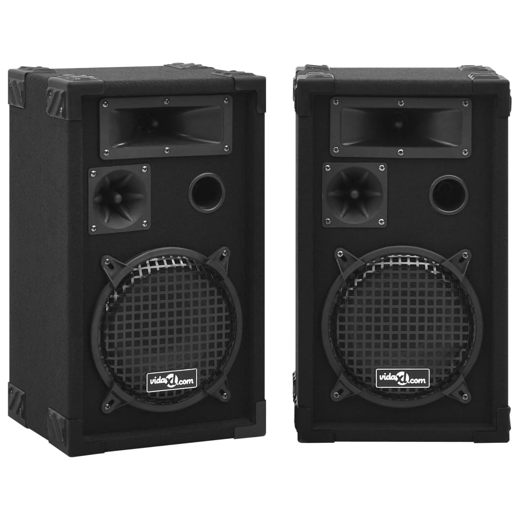 Profesjonelle passive Hifi-høyttalere 2 stk 800 W svart