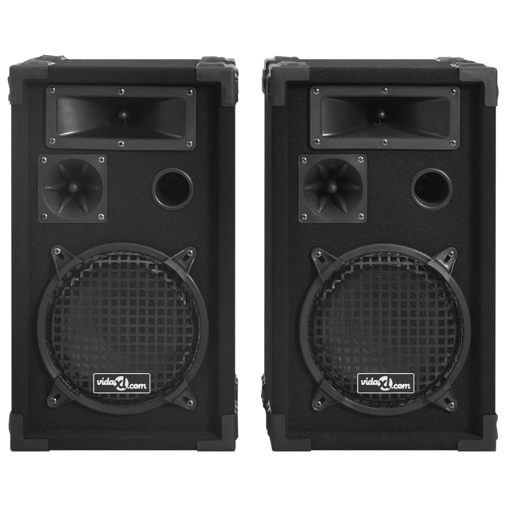 Profesjonelle passive Hifi-høyttalere 2 stk 800 W svart