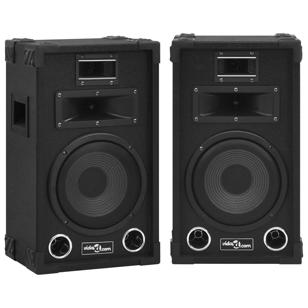 Profesjonelle passive Hifi-høyttalere 2 stk 800 W svart