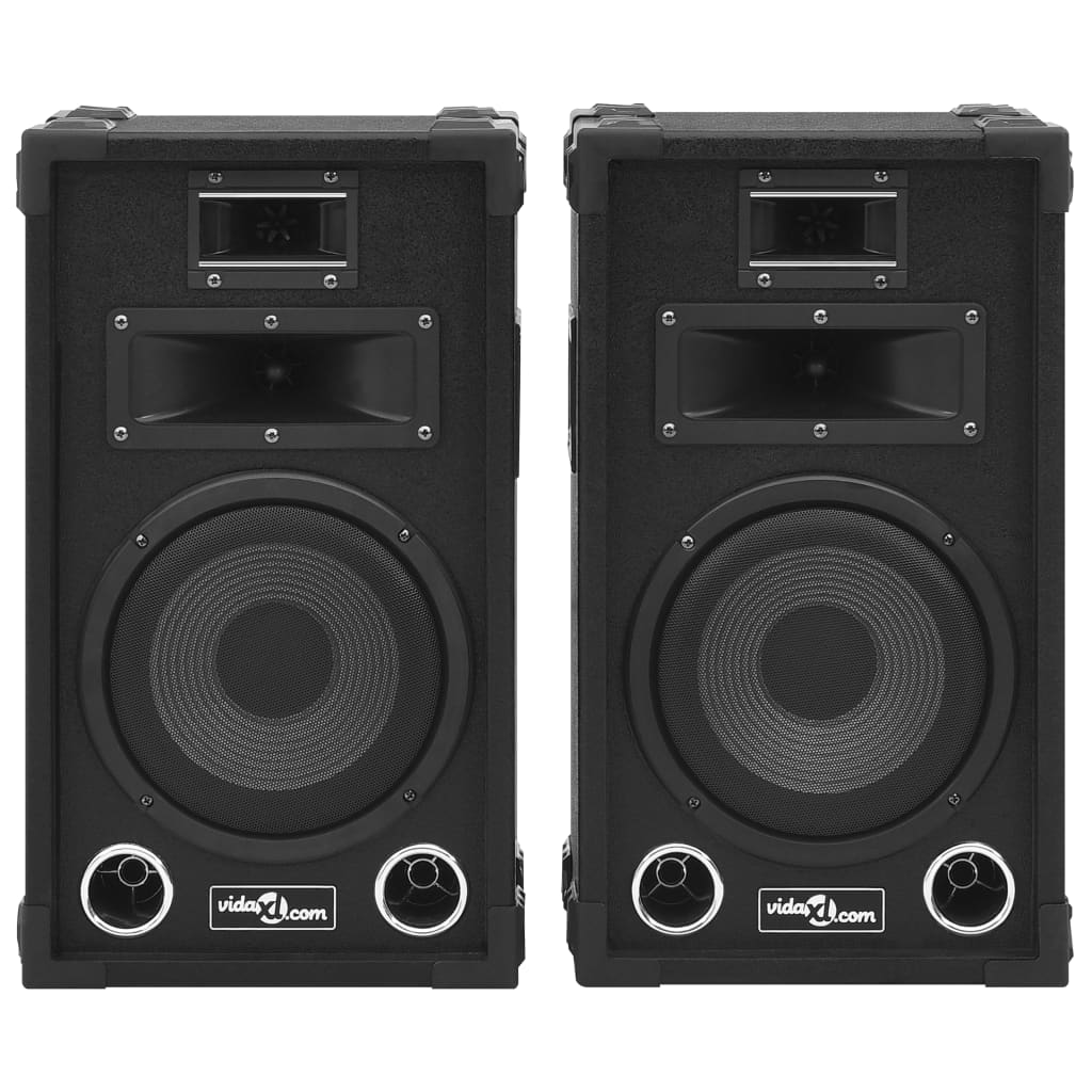 Profesjonelle passive Hifi-høyttalere 2 stk 800 W svart