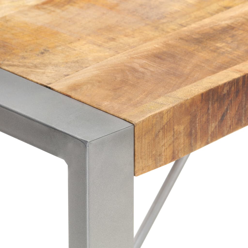 Spisebord 120x60x75 cm grov heltre mango