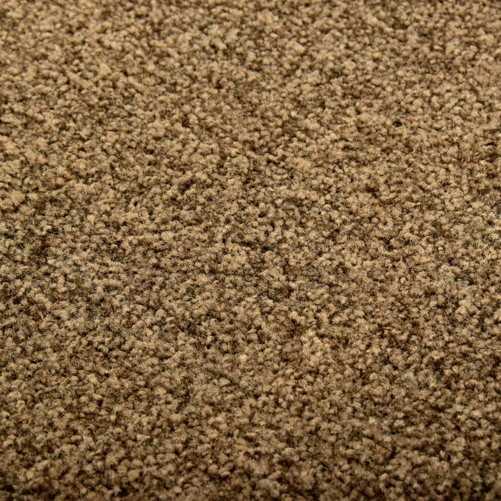 Dørmatte vaskbar brun 60x180 cm