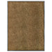 Dørmatte vaskbar brun 90x120 cm