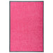 Dørmatte vaskbar rosa 60x90 cm