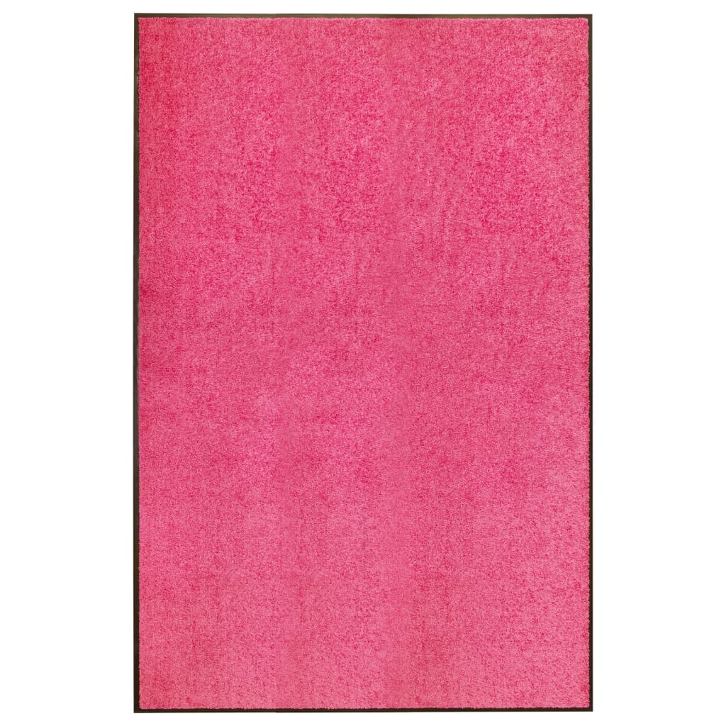 Dørmatte vaskbar rosa 120x180 cm