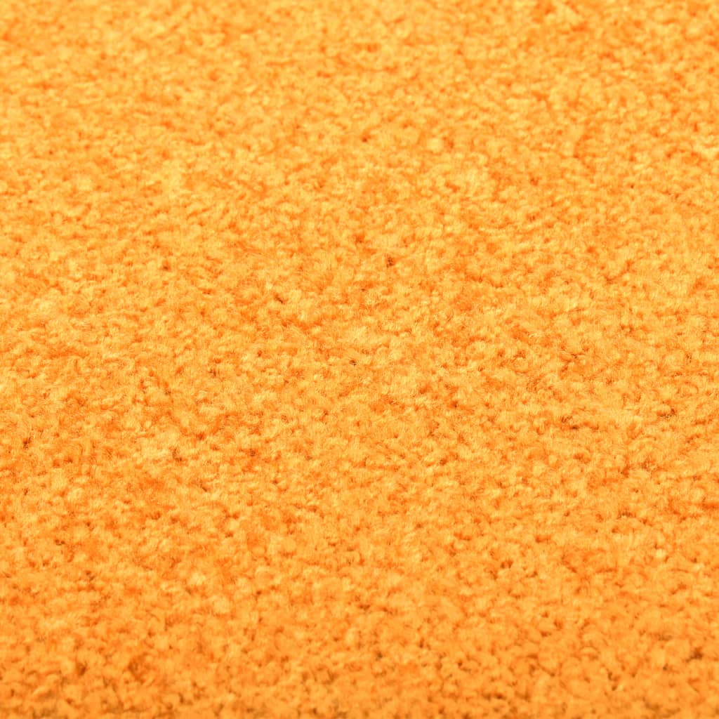 Dørmatte vaskbar oransje 120x180 cm