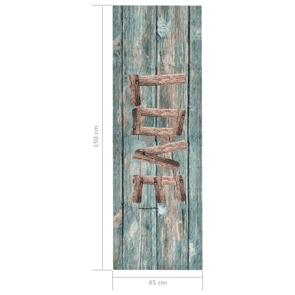 Kjøkkenmatte vaskbar Love 45x150 cm