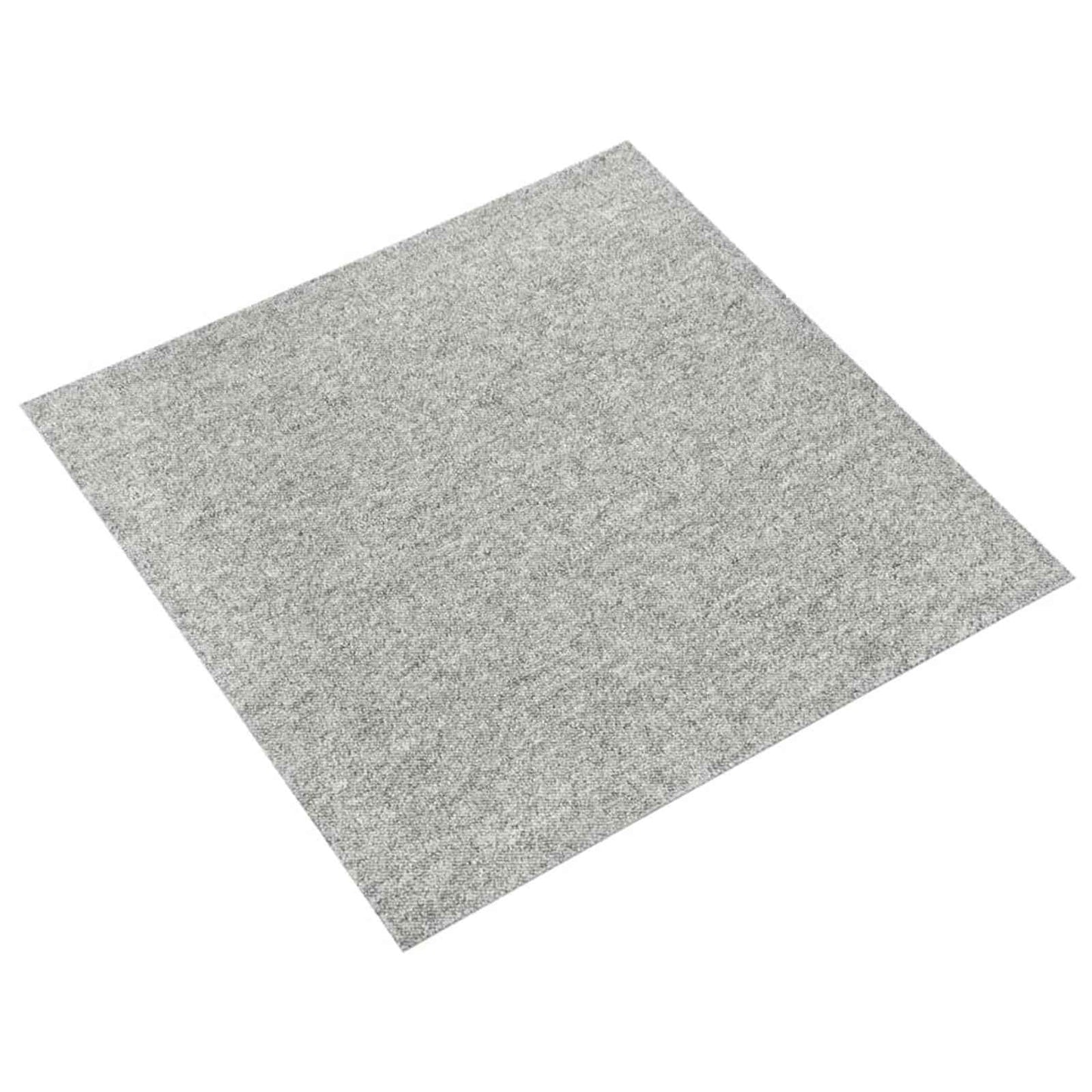 Teppe 20 pcs Lysegrå 50 x 50 cm 100% Polypropylen