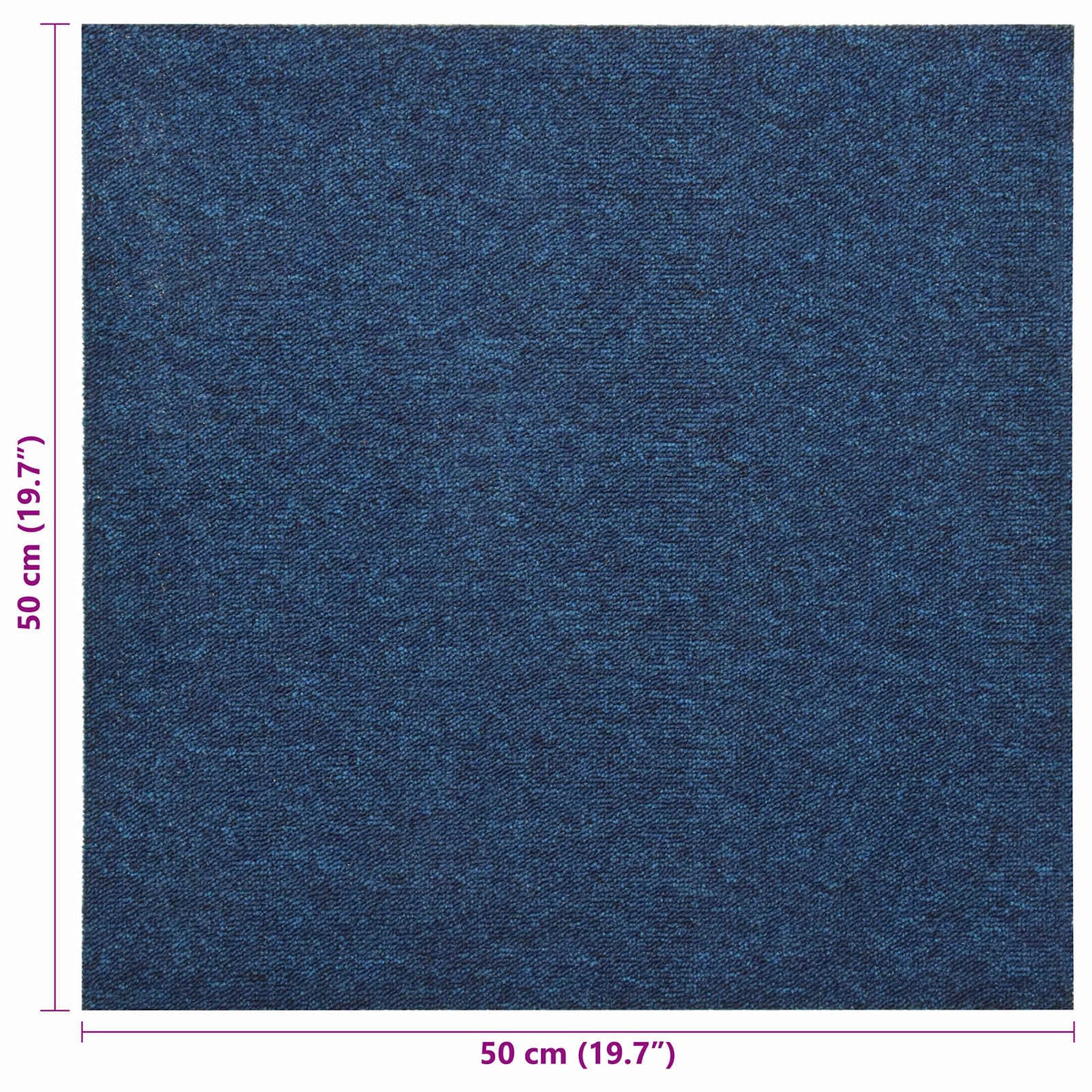 Teppe 20 pcs Mørkeblå 50 x 50 cm 100% Polypropylen