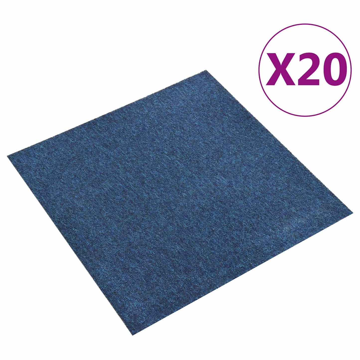 Teppe 20 pcs Mørkeblå 50 x 50 cm 100% Polypropylen