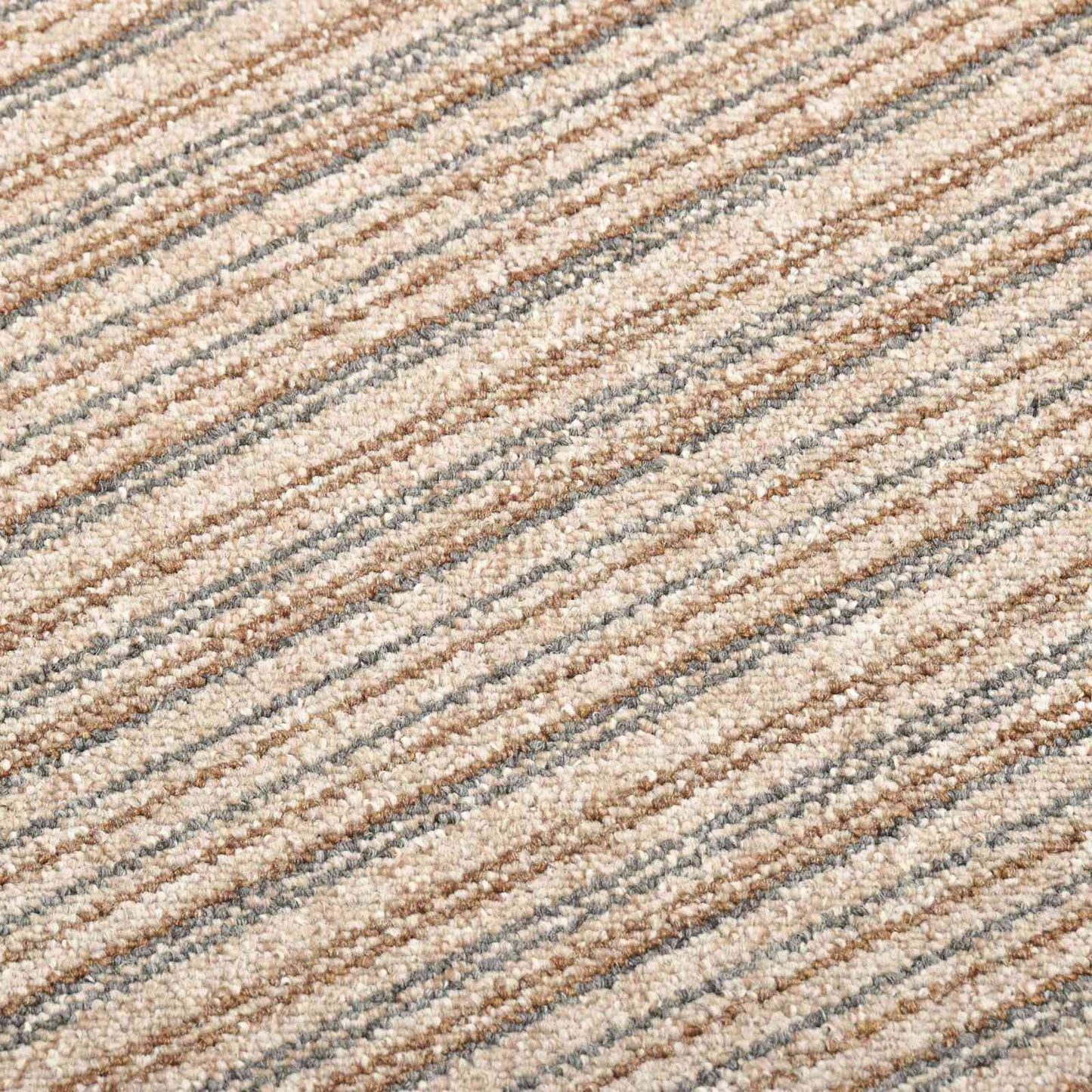 Teppe 20 pcs Stripet Beige 50 x 50 cm 100% Polypropylen