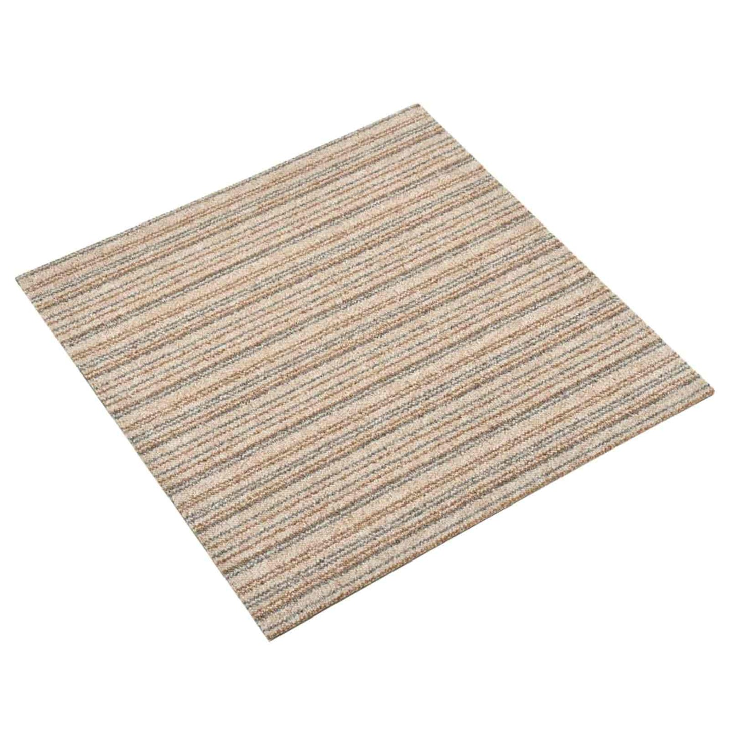 Teppe 20 pcs Stripet Beige 50 x 50 cm 100% Polypropylen