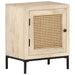 Nattbord 40x30x50 cm heltre mango og naturlig stokk