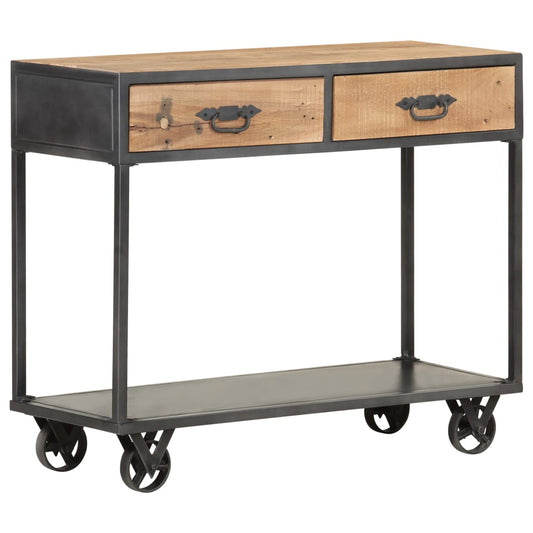 Konsollbord 90x35x74 cm gjenvunnet heltre