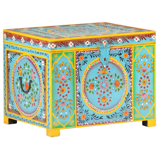 Håndmalt oppbevaringsboks 50x40x40 cm heltre mango