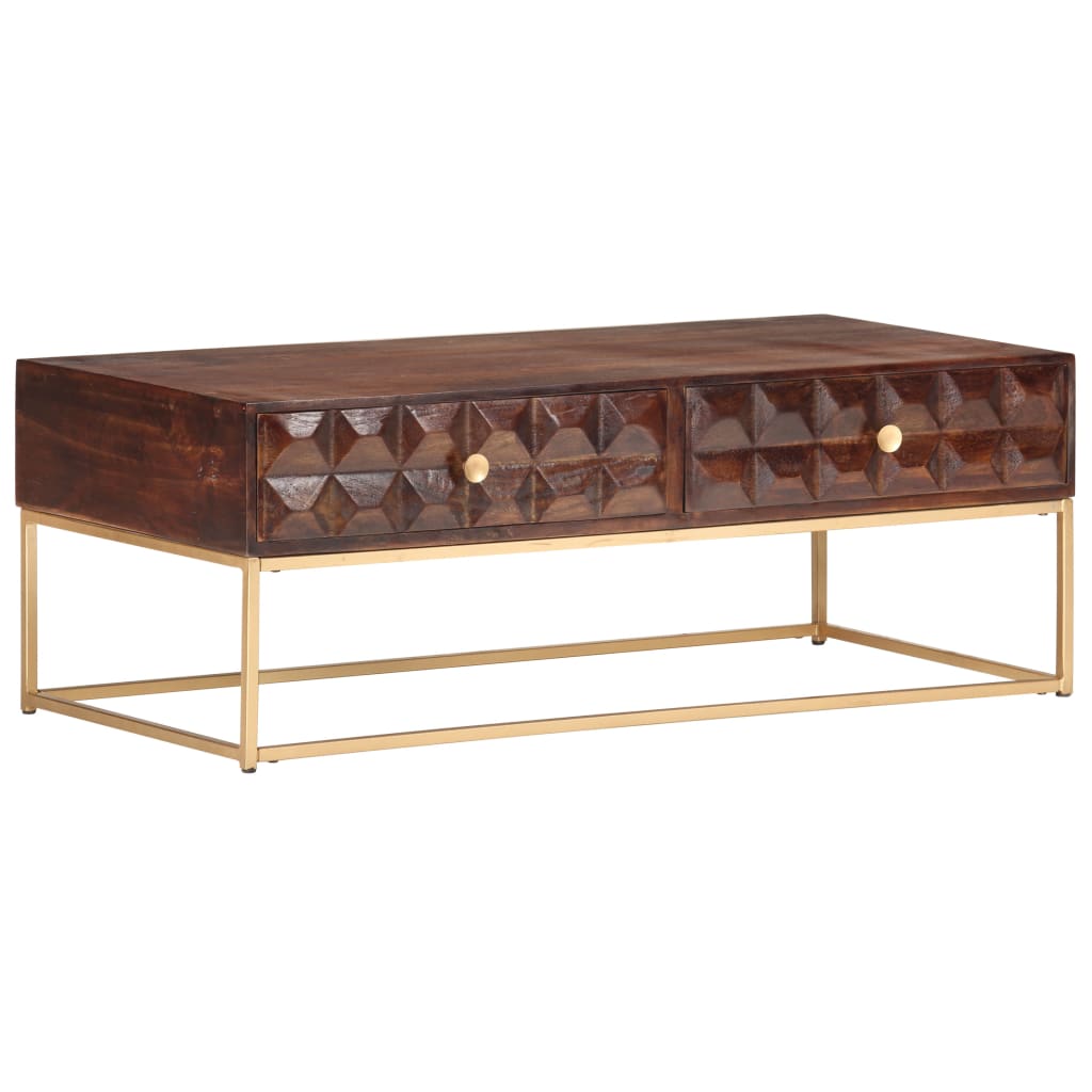 Salongbord 112x50x40 cm heltre mango