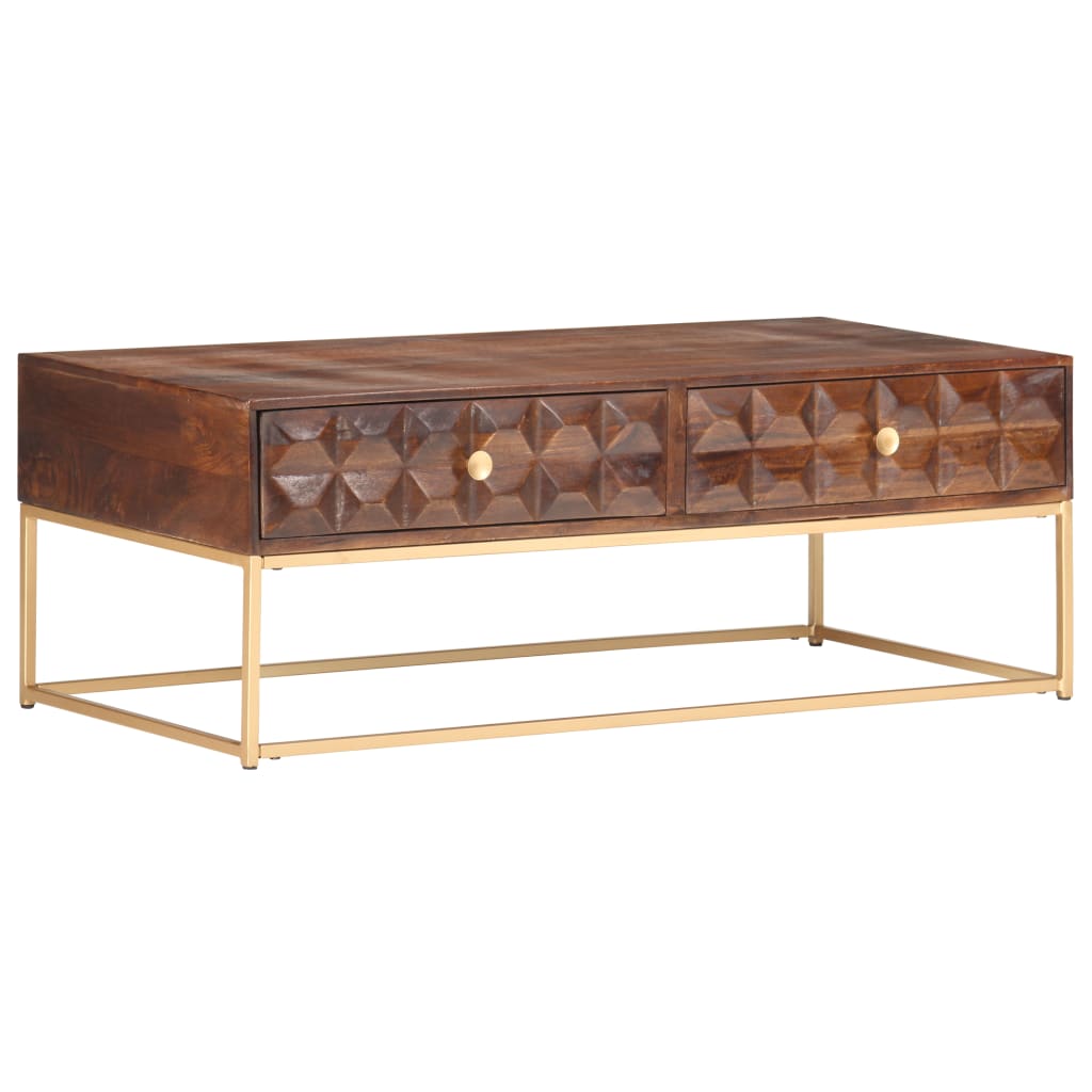 Salongbord 112x50x40 cm heltre mango