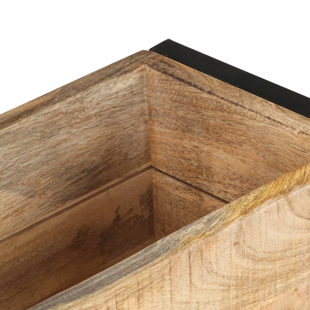 Plantekasse 60x20x68 cm grov heltre mango