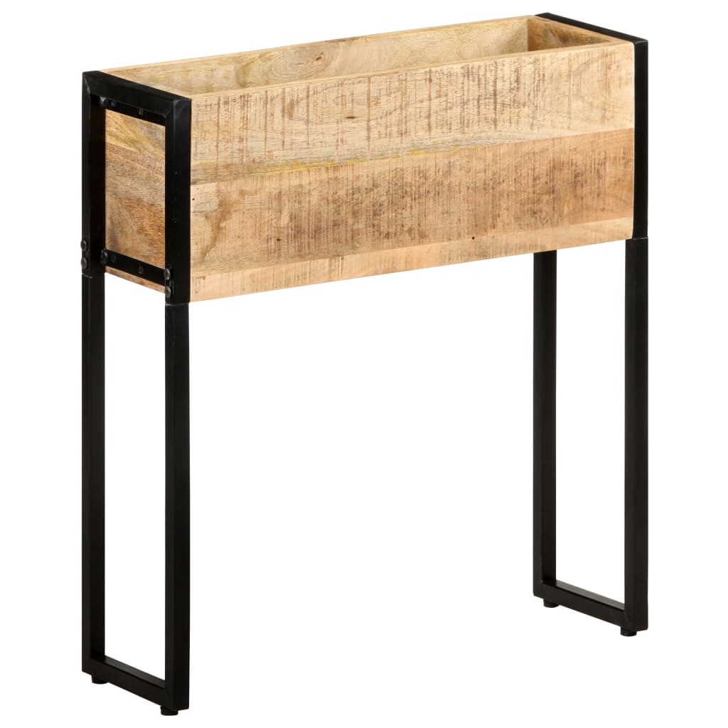 Plantekasse 60x20x68 cm grov heltre mango