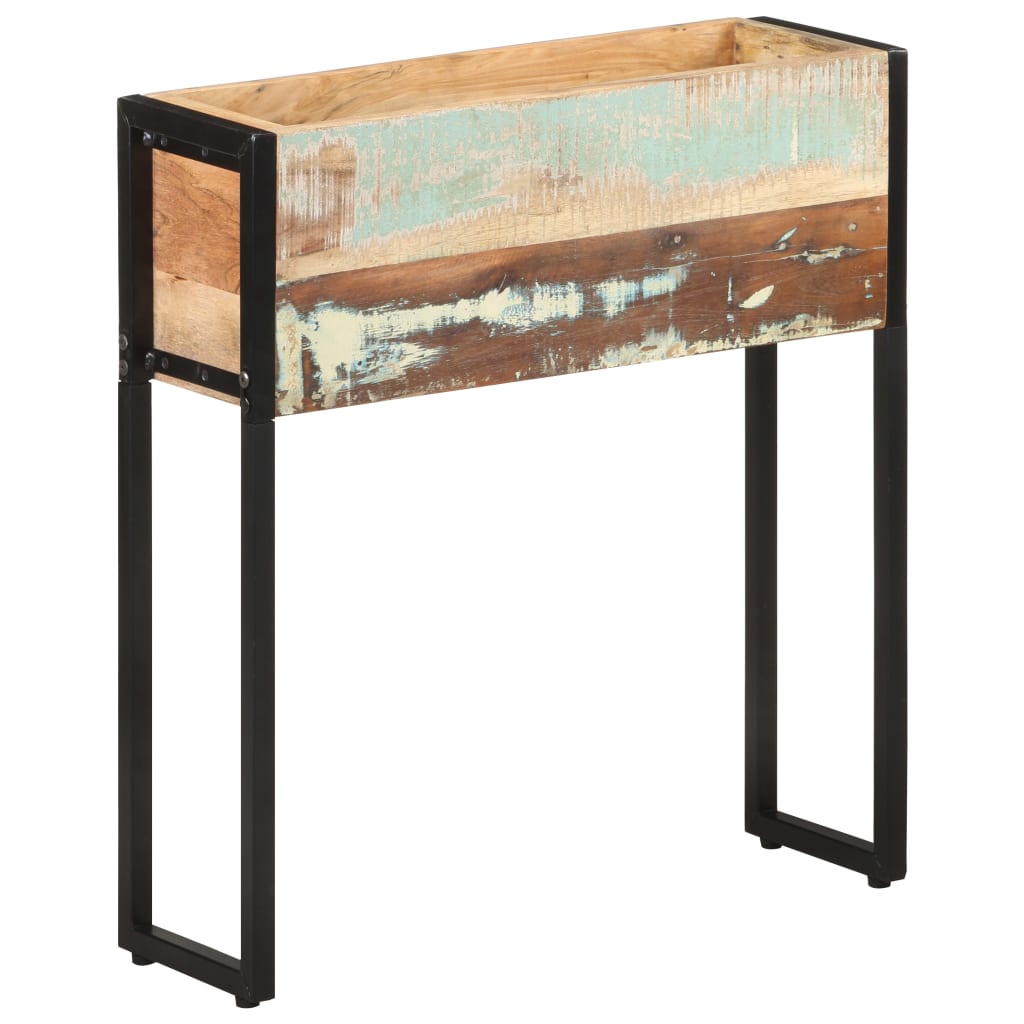 Blomsterkasse 60x20x68 cm gjenvunnet heltre