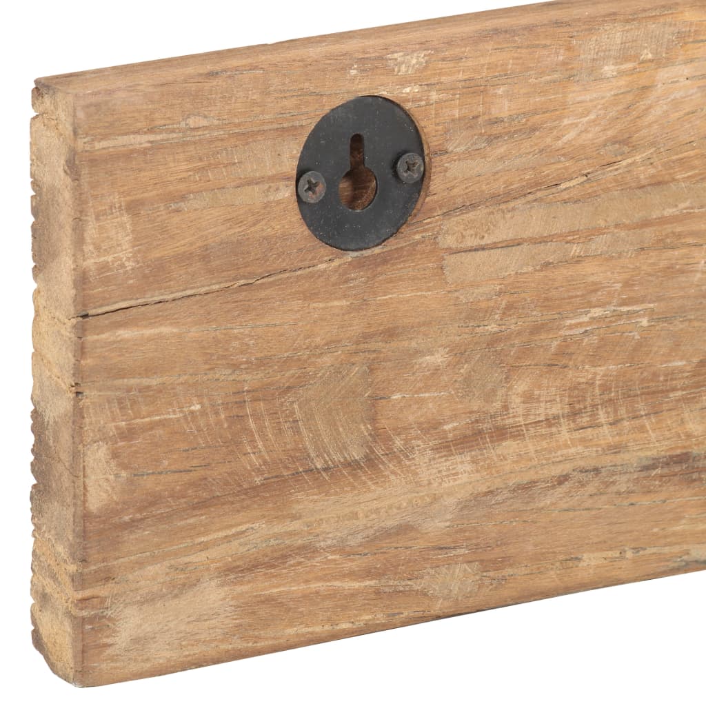 Knaggrekke med 5 kroker 100x2,5x15 cm gjenvunnet heltre