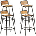 Barstoler 4 stk heltre mango