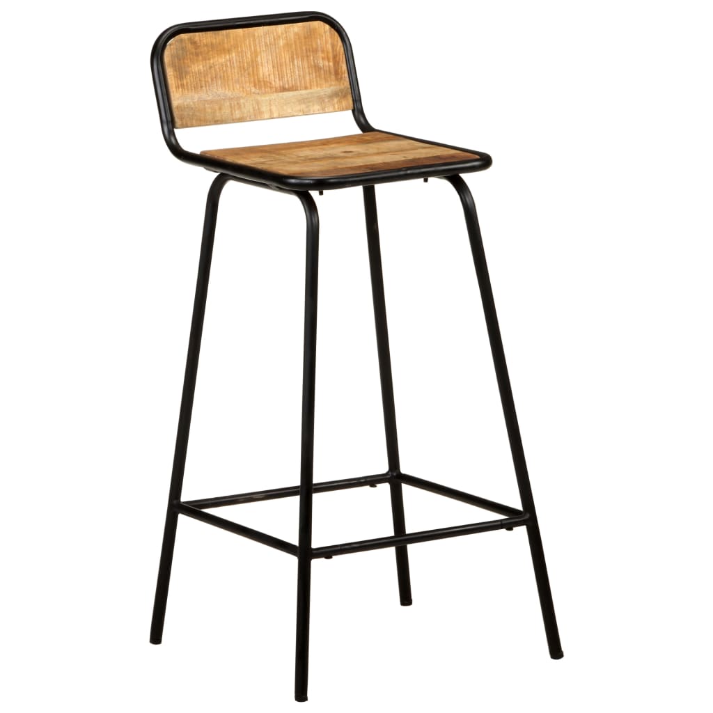 Barstoler 4 stk heltre mango
