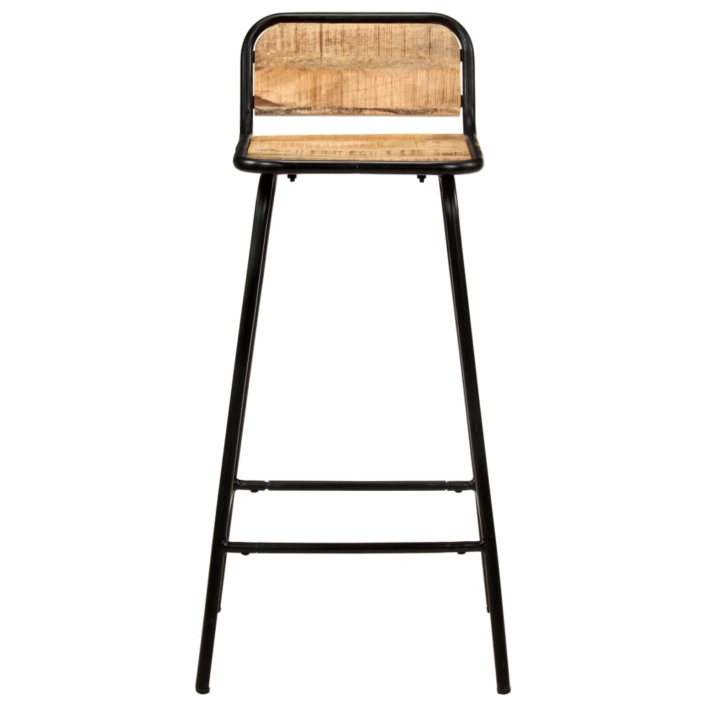 Barstoler 4 stk heltre mango