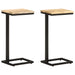 Sidebord 2 stk 31,5x24,5x64,5 cm grovt mangotre